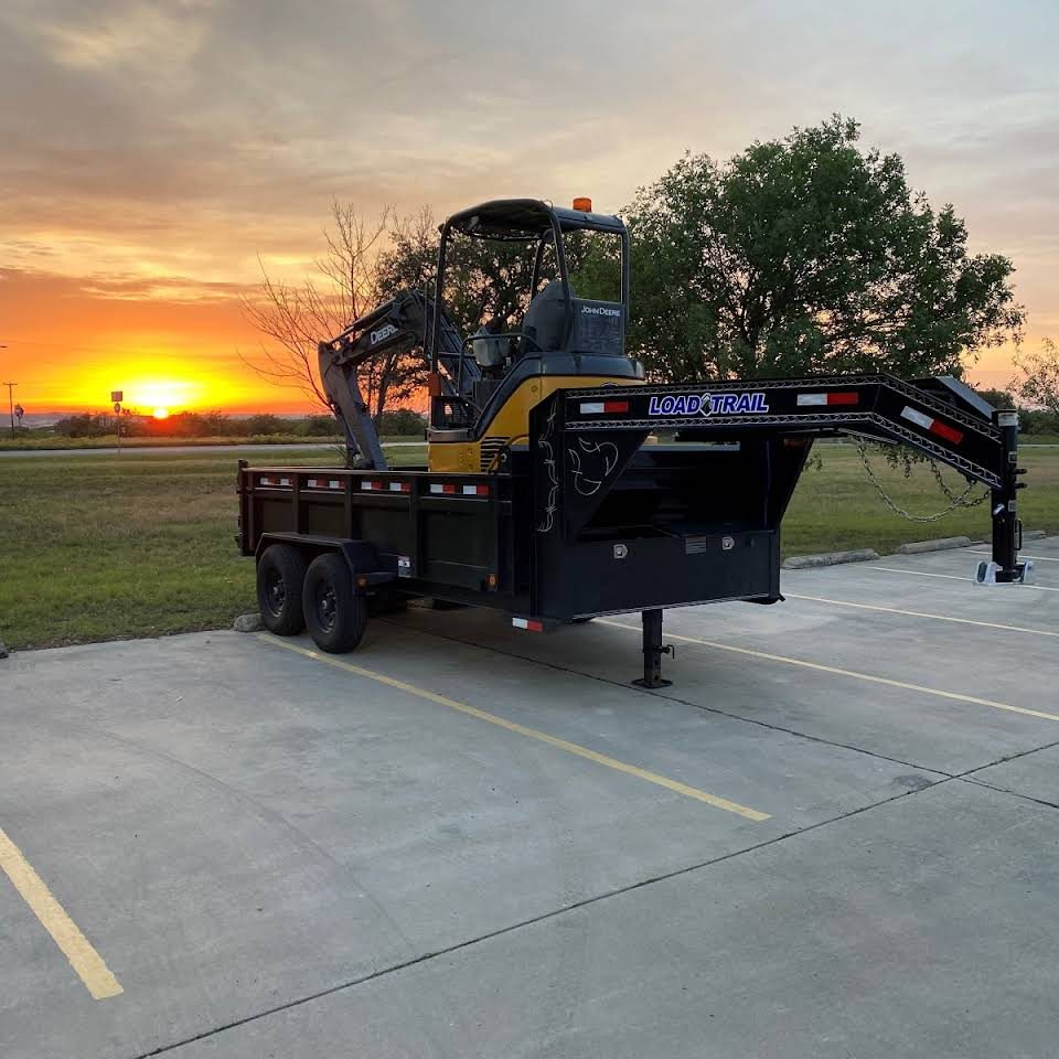 Equipment at sunset